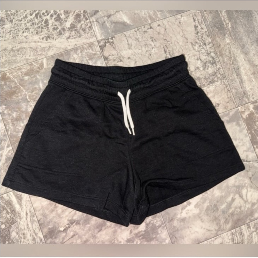 Old Navy Girls Black Pull-On Sweat Shorts Size S 6/7
